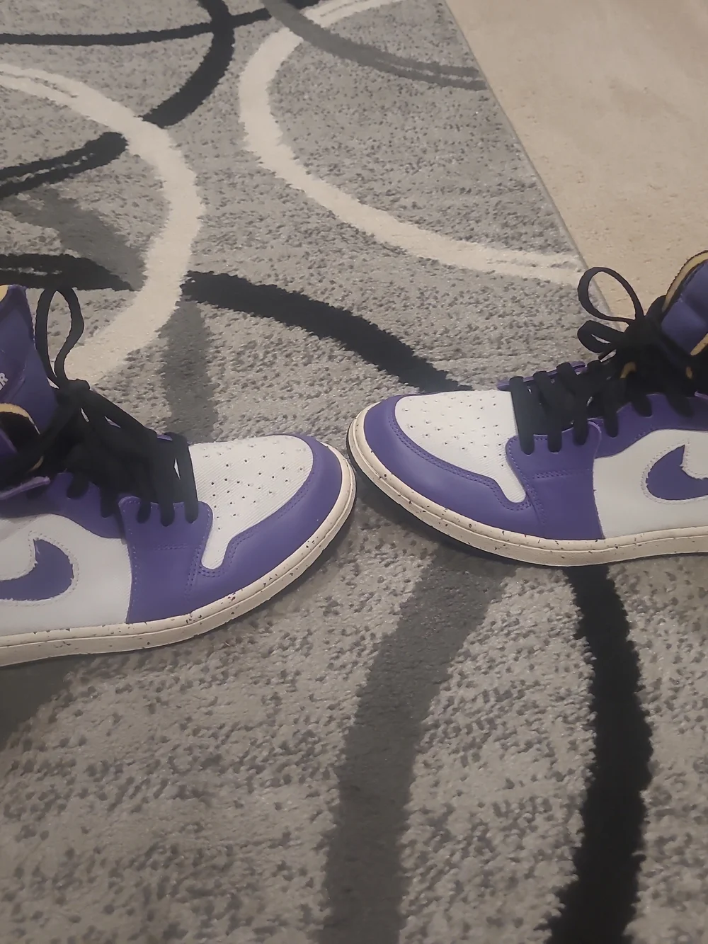 Air Jordan 1 High Zoom CMFT Basketball Crater Purple CT0978-501 US Men Size 11